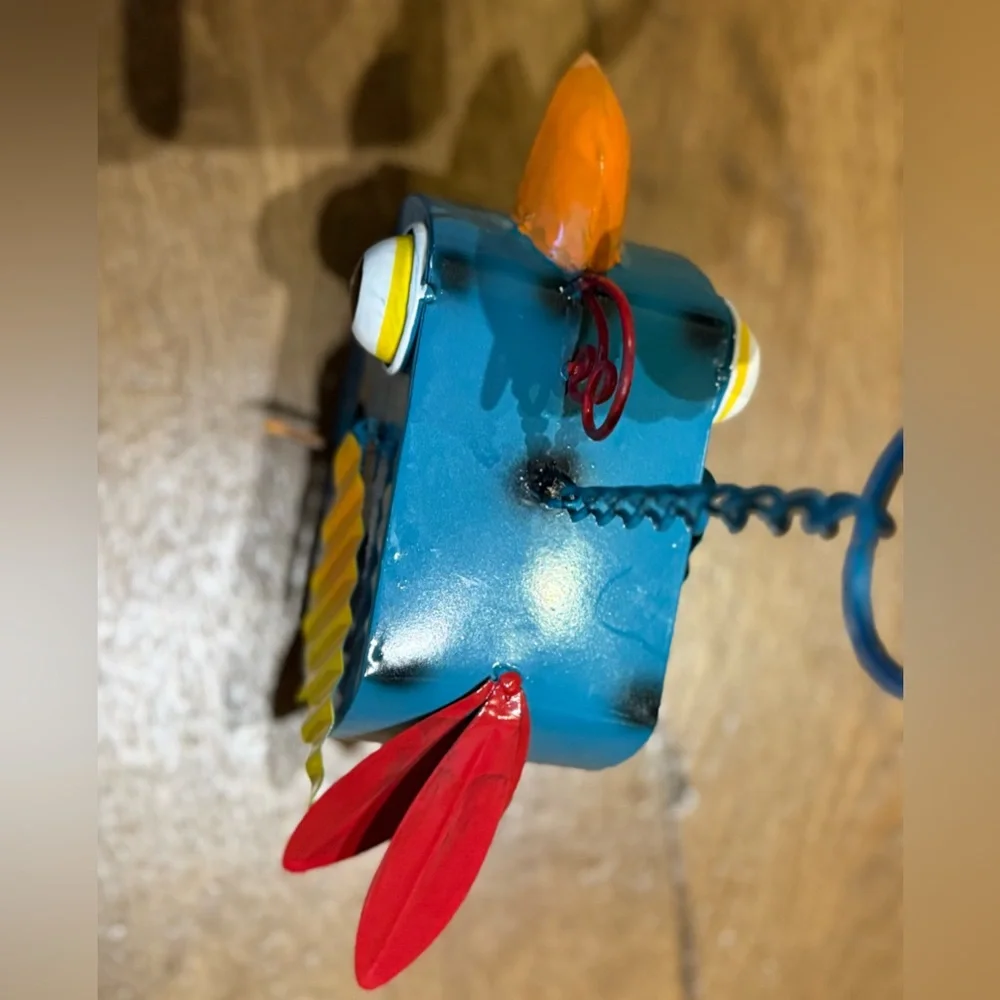 Colorful Metal Bird Feeder Home Decor